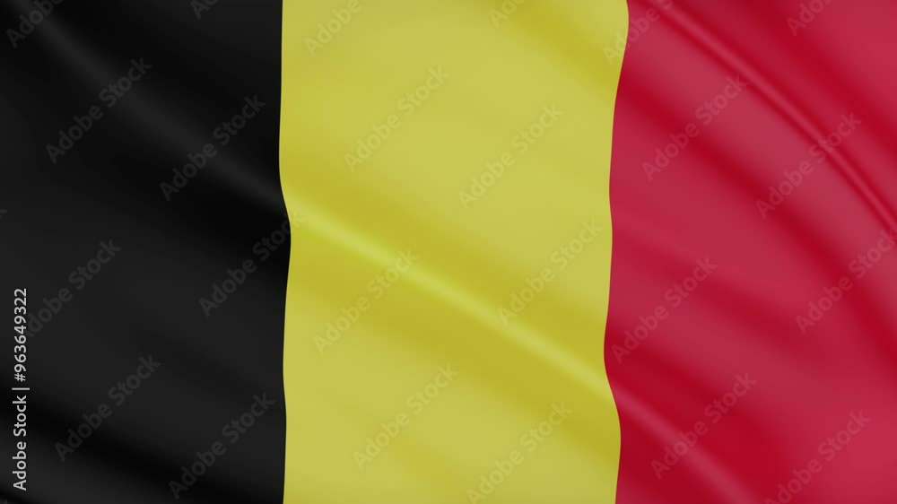 Belgium Flag Waving