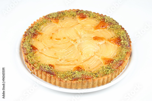 Pear Tart with Pistachio Crust
