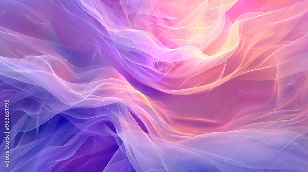 Obraz premium Conceptual abstract background with soft, peaceful elements, ideal for therapeutic and healing settings, close-up.