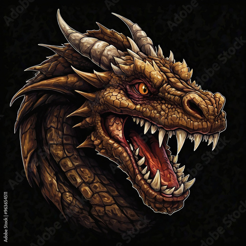 chinese dragon head photo