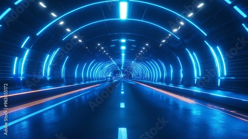 futuristic road hologram