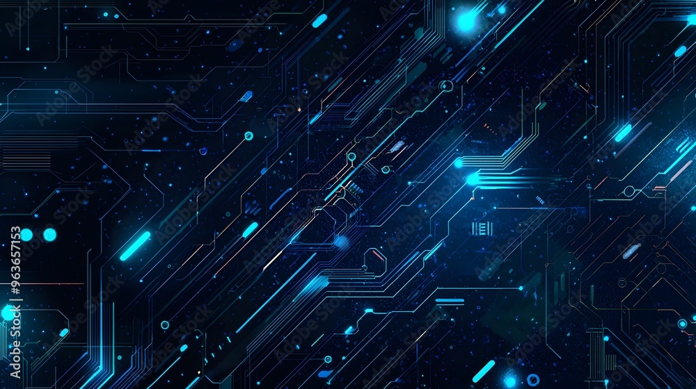 Abstract Digital Circuit Board. Abstract Digital Circuit Board.