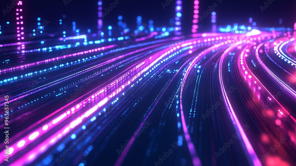 futuristic road hologram futuristic road hologram