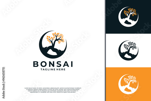Bonsai Decoration Logo Design Inspiration