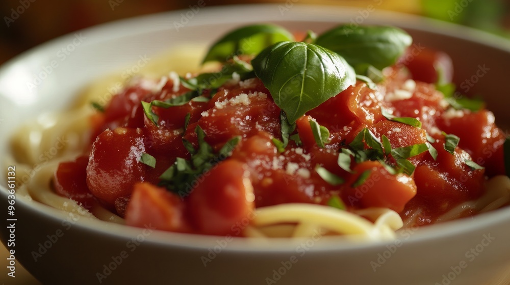 Marinara: The quintessential Italian dish is a classic bowl topped with fresh tomatoes, basil, and a vibrant red marinara sauce. Marinara: The quintessential Italian dish is a classic bowl topped with fresh tomatoes, basil, and a vibrant red marinara sauce.