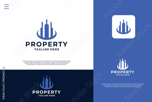 Apartment property logo design inspiration