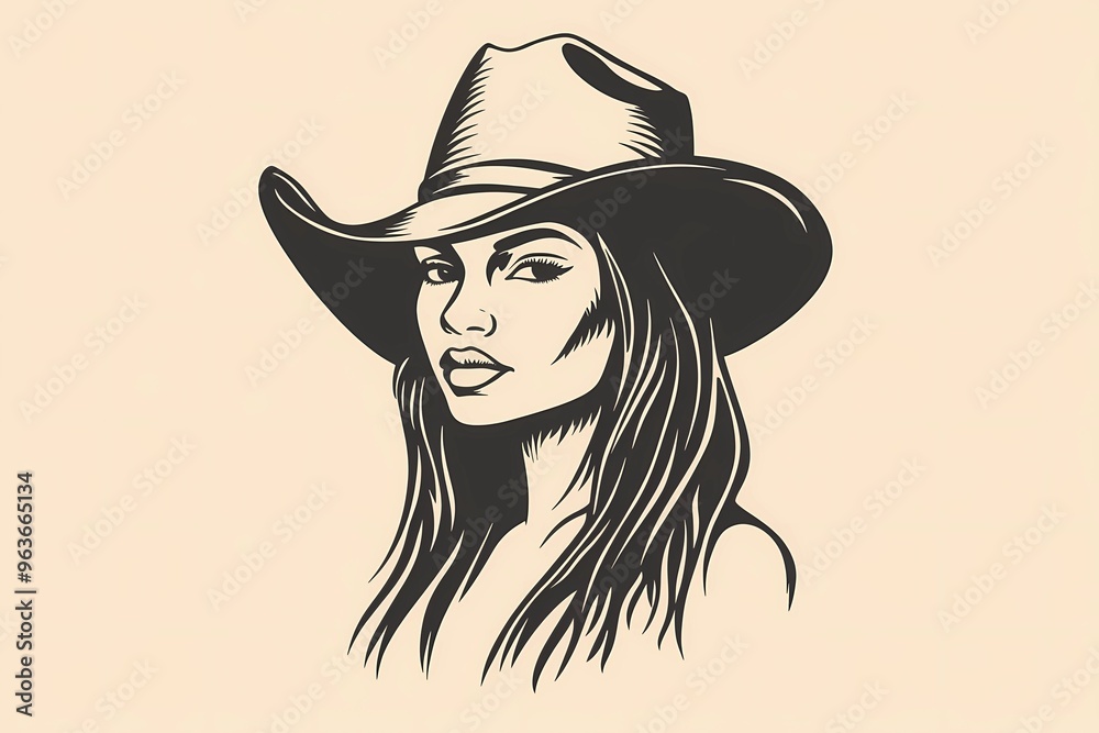 background image of a cowboy woman, western illustration style, western. background image of a cowboy woman, western illustration style, western.