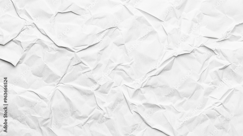 Crumpled White Paper Background Crumpled White Paper Background