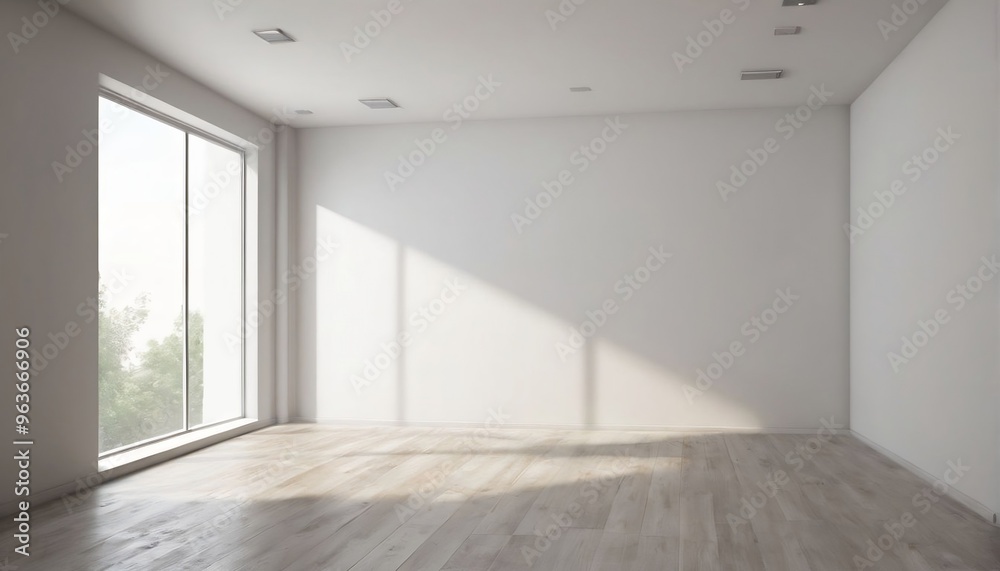 Obraz premium empty room with window