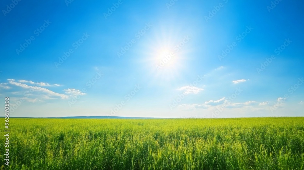 Obraz premium Sunny Green Landscape