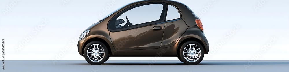 Fototapeta premium High-resolution image of a compact car, highlighting its design and efficiency.