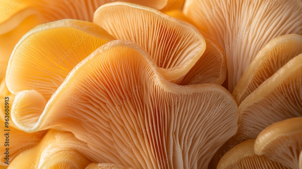Delicate Orange Mushroom Gills Delicate Orange Mushroom Gills