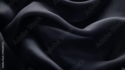 Elegant Black Fabric Texture