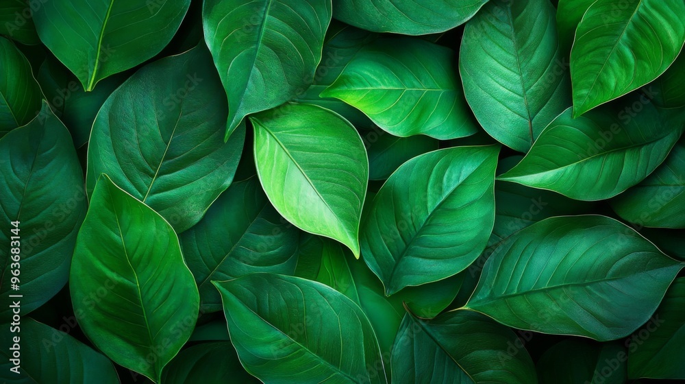 Lush Green Leaves Background Lush Green Leaves Background