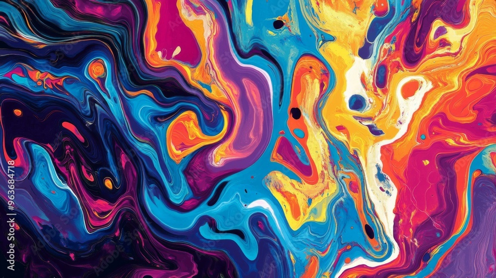 Vibrant Abstract Swirls