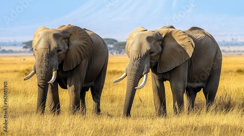 Majestic Elephants in the Wild