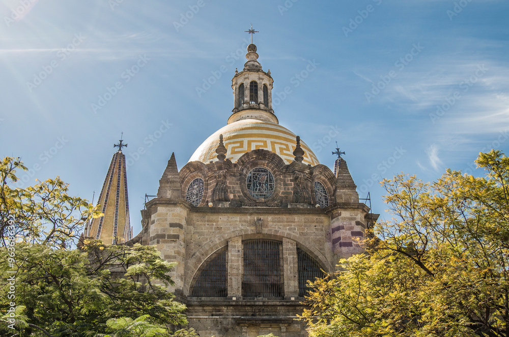 Φωτογραφία Church dome in the historic center of Guadalajara Jalisco Mexico, on a sunny mor