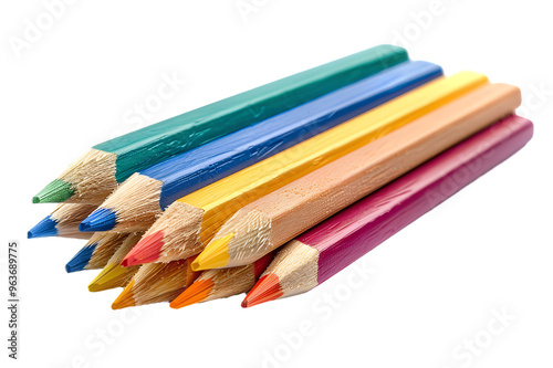 colored pencils with transparent background