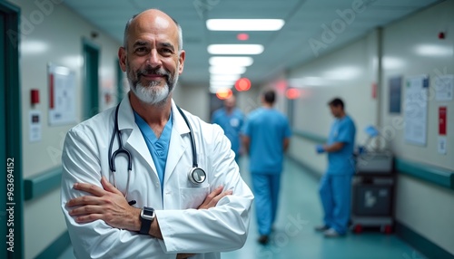 Portrait of Doctor Looking at Camera - Confident Medical Professional in a Healthcare Setting