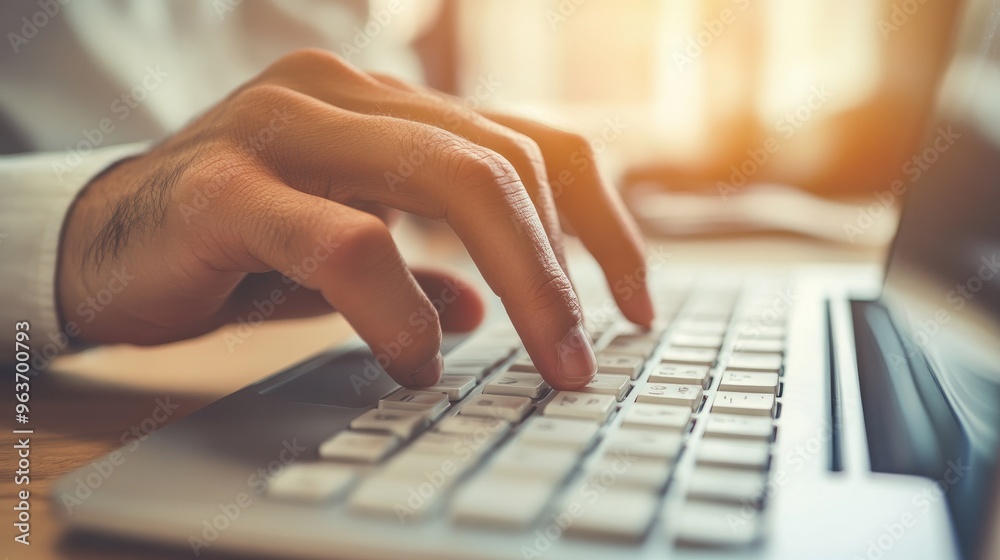 The man's finger hovers over the Enter key for a few seconds before deciding to push it. The individual is not sure if they should hit the enter key. The man's finger hovers over the Enter key for a few seconds before deciding to push it. The individual is not sure if they should hit the enter key.