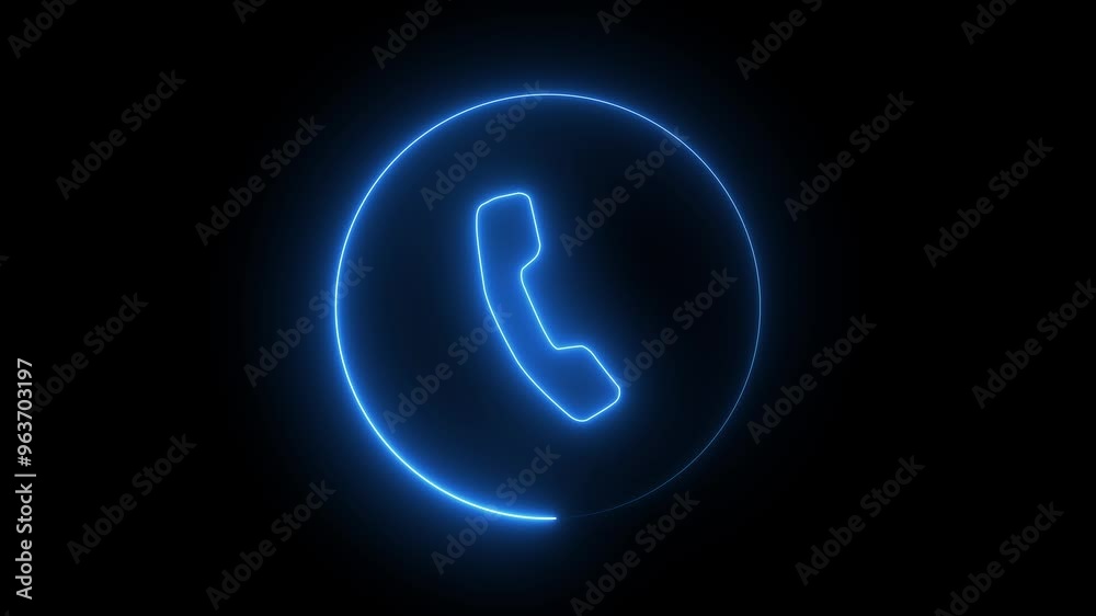 Calling icon concept animation and radio wave background. Incoming call ring icon background Technology phone calling icon animation Calling icon concept animation and radio wave background. Incoming call ring icon background Technology phone calling icon animation