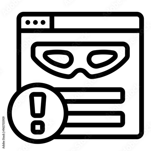 Fake login icon representing cybercrime involving phishing and password theft.