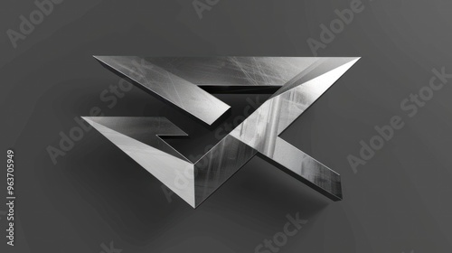 Minimalist futuristic B logo with sharp lines and modern angles