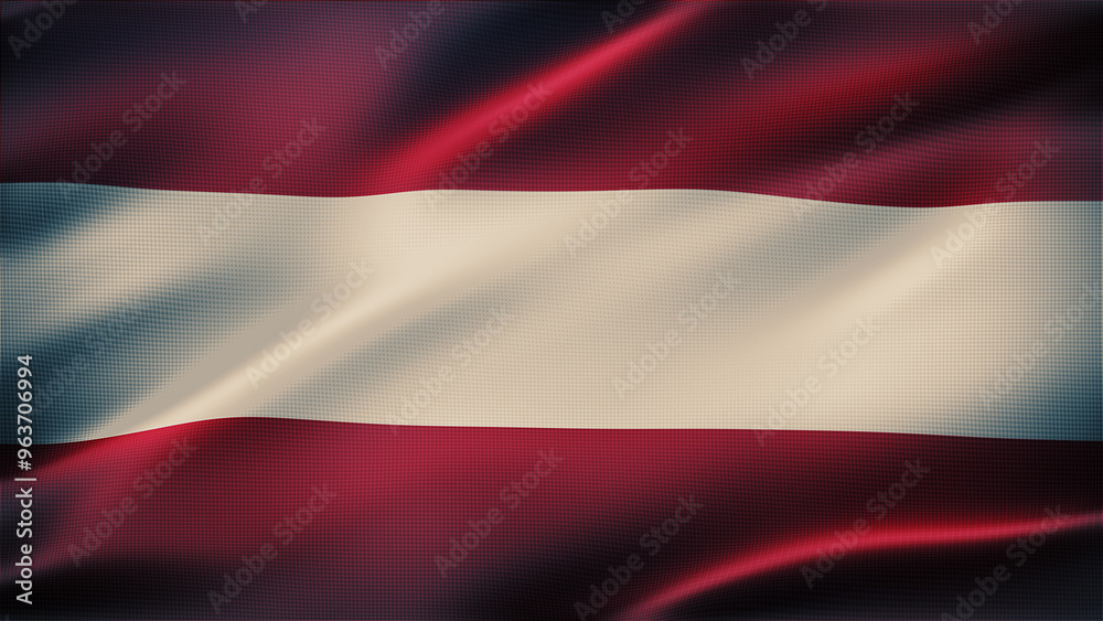 Austria Flag 8K Zoom in