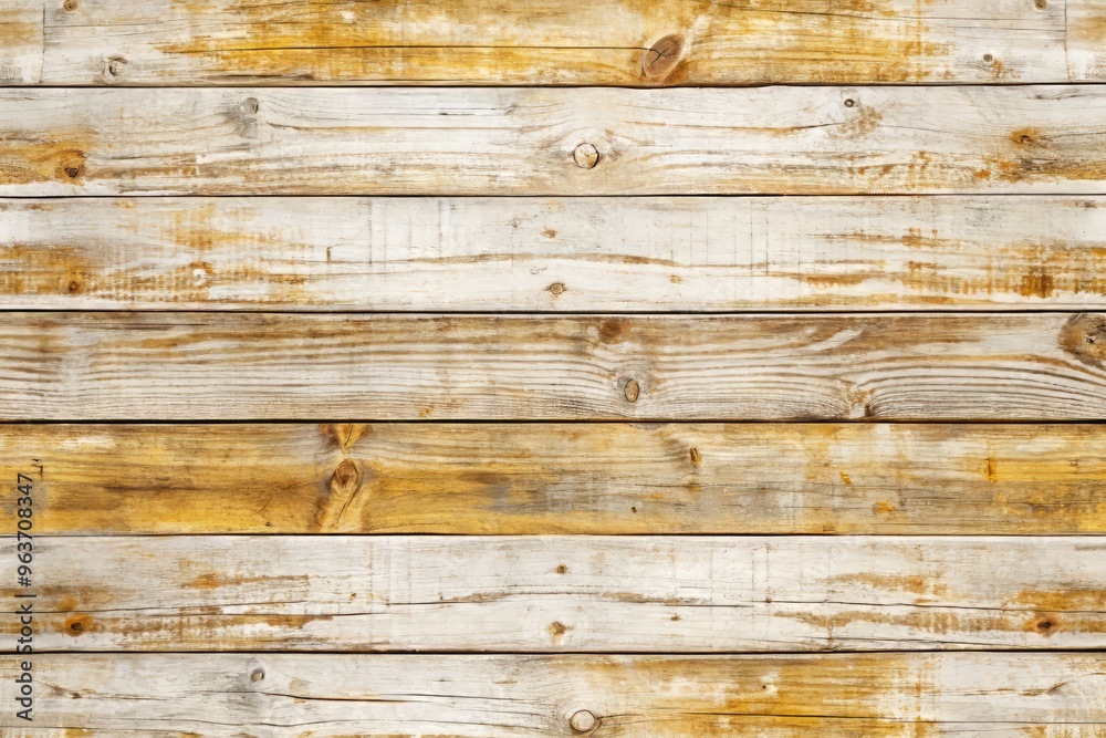 Rustic wooden planks in a repeating pattern, weathered to perfection with warm, golden hues, on a creamy white background with subtle texture. Rustic wooden planks in a repeating pattern, weathered to perfection with warm, golden hues, on a creamy white background with subtle texture.