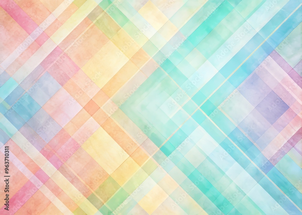 Diagonal lines in pastel hues crisscrossing at random angles on a textured paper-like background with soft focus and subtle grain Diagonal lines in pastel hues crisscrossing at random angles on a textured paper-like background with soft focus and subtle grain