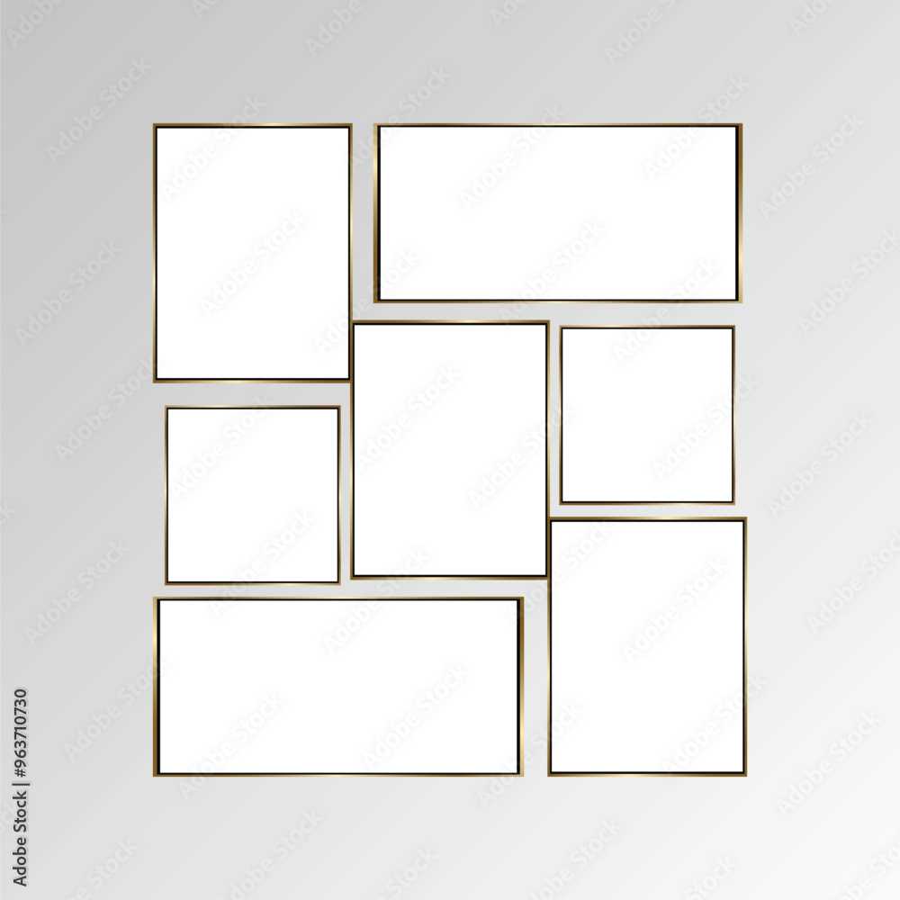 Premium vector photo frame for interior wall design and decoration Premium vector photo frame for interior wall design and decoration