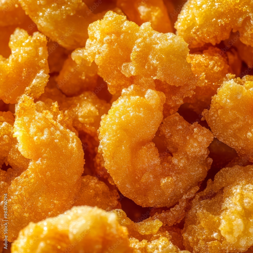 Crispy Fried Shrimp: Golden, Close-Up 4K Image