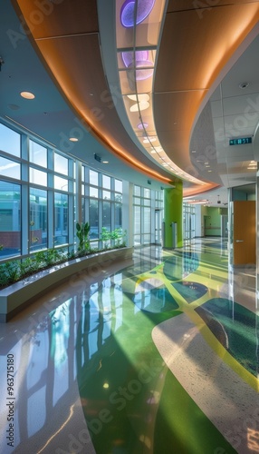 Eco-Friendly Hospital with Energy-Efficient HVAC, Smart Lighting, and Sustainable Materials Design photo