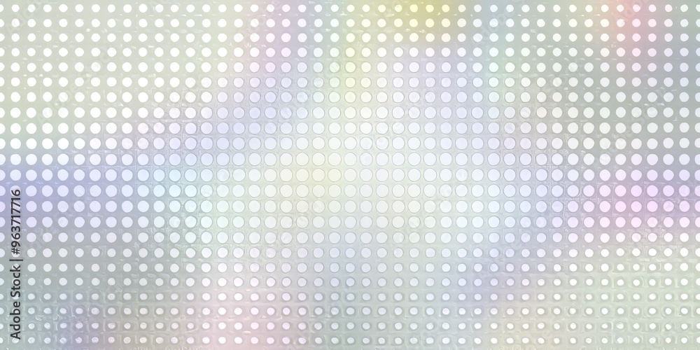 A minimalist design featuring a loose grid of small, white dots on a crisp, light gray background, with plenty of negative space to create a sense of simplicity.