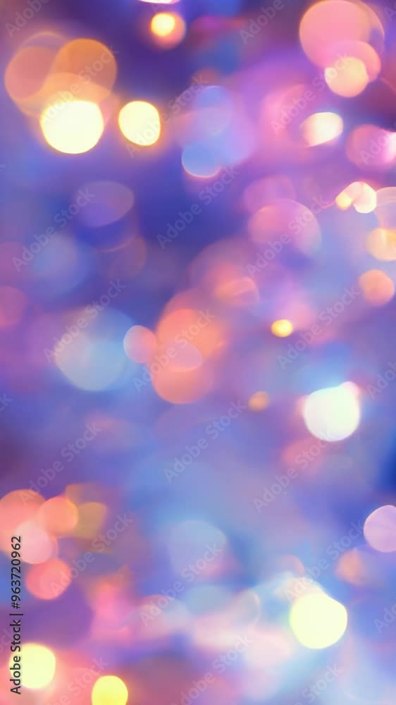 Abstract bokeh lights in pastel colors, perfect for slow motion video backgrounds and dreamy visual effects