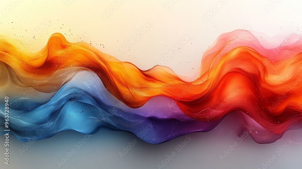 Dynamic abstract web banner design template with vibrant colors and modern shapes, ideal for eye-catching digital marketing. Generative AI