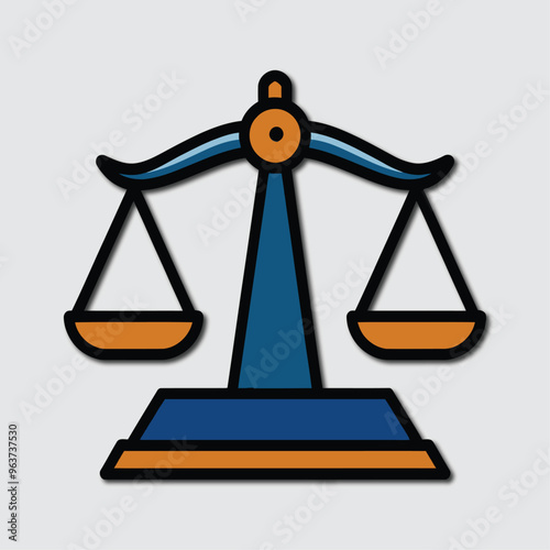 Vector icon for a weighting scale.