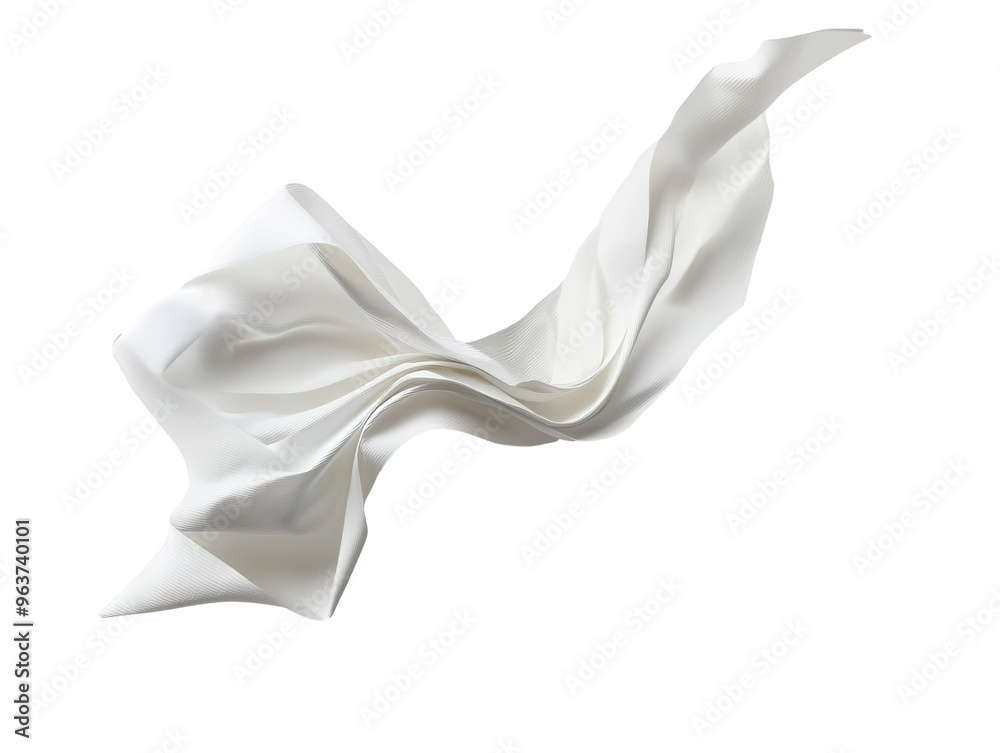 white paper flying, sheet falls and twists, white background PNG white paper flying, sheet falls and twists, white background PNG
