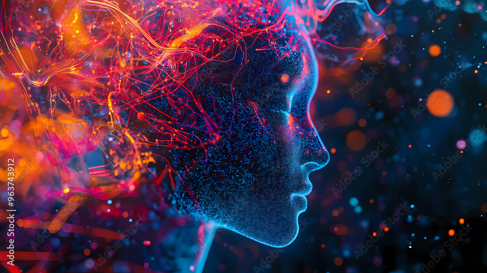 Large language model ai machine learning concept brain business, illustration. Psychedelic. Illustration Large language model ai machine learning concept brain business, illustration. Psychedelic. Illustration