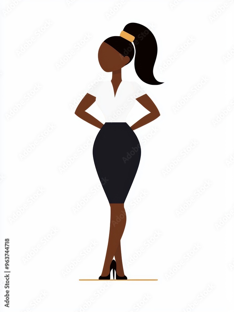 confident businesswoman in professional attire confident businesswoman in professional attire