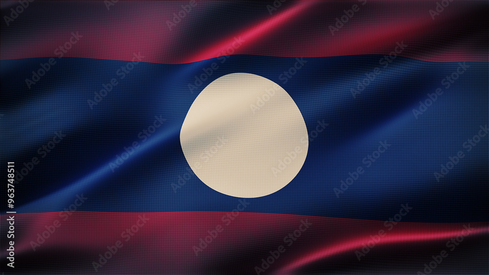 Laos Flag 8K Zoom in Laos Flag 8K Zoom in