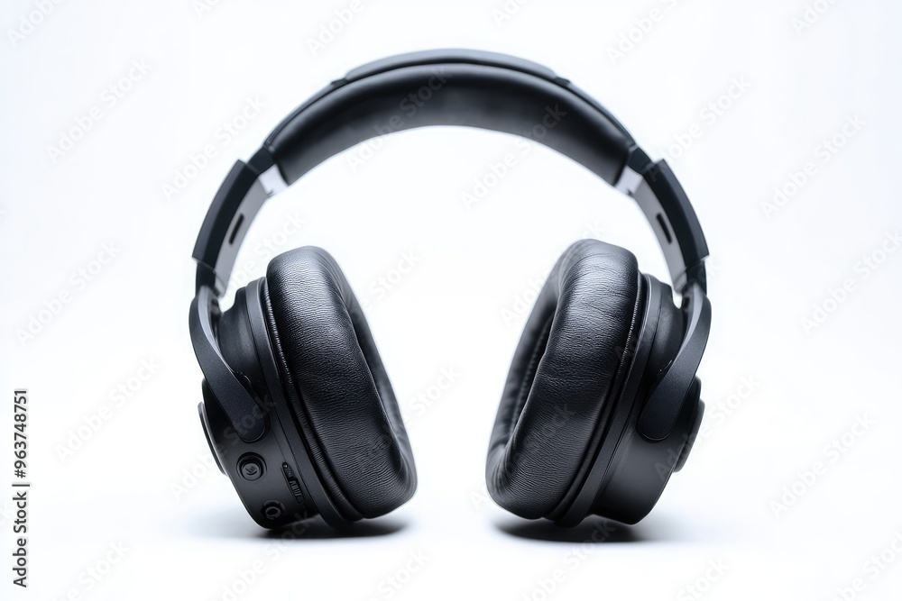 Black Wireless Headphones with Earcups and Headband Black Wireless Headphones with Earcups and Headband