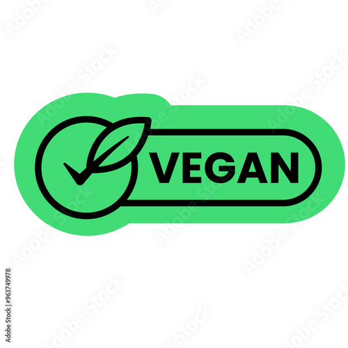 Vegan and vegetarian label for food
