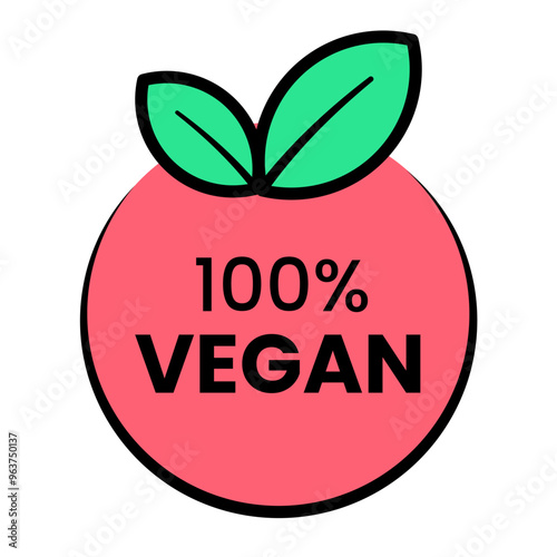 Vegan and vegetarian label for food