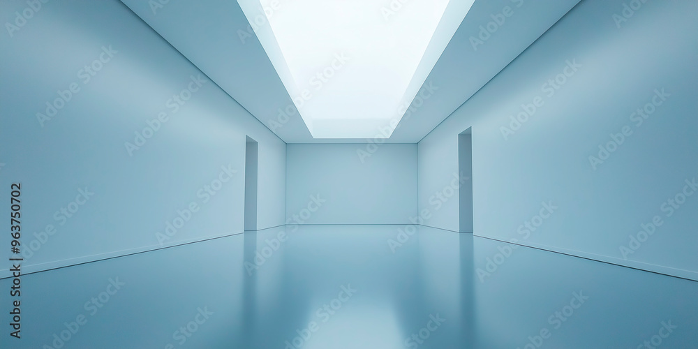 Minimalist and white long hallway Minimalist and white long hallway