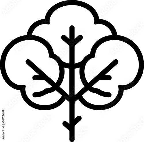 Movie clover icon, visual element related to filmmaking