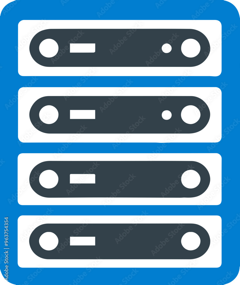 Server icon representing network and connectivity Server icon representing network and connectivity