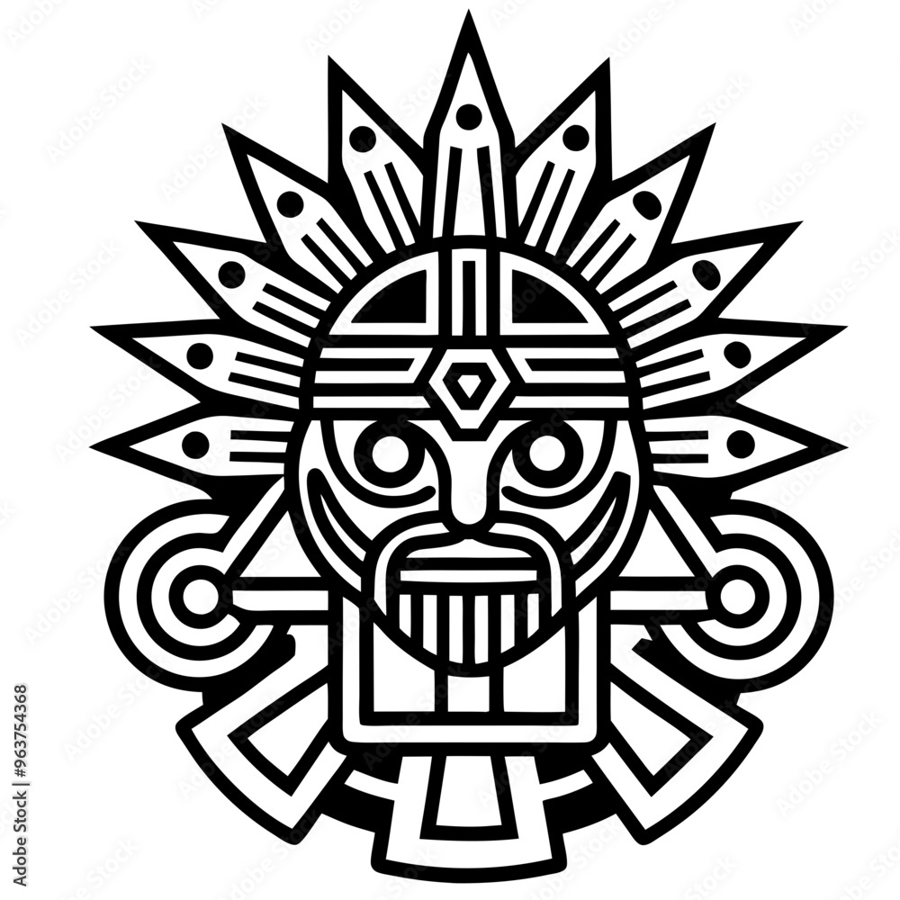 Inka symbol, generative AI Inka symbol, generative AI