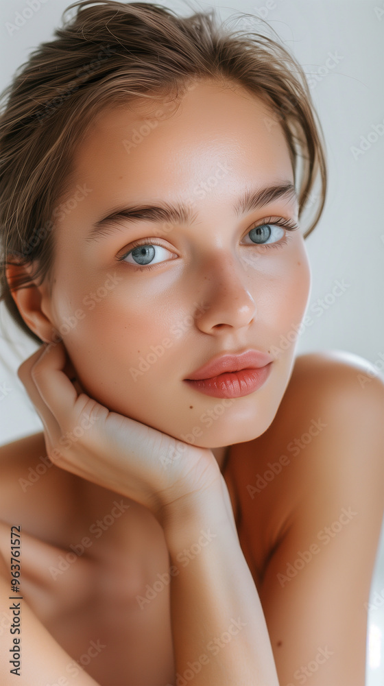 Portrait of Beautiful Wome, Skincare Model Portrait of Beautiful Wome, Skincare Model