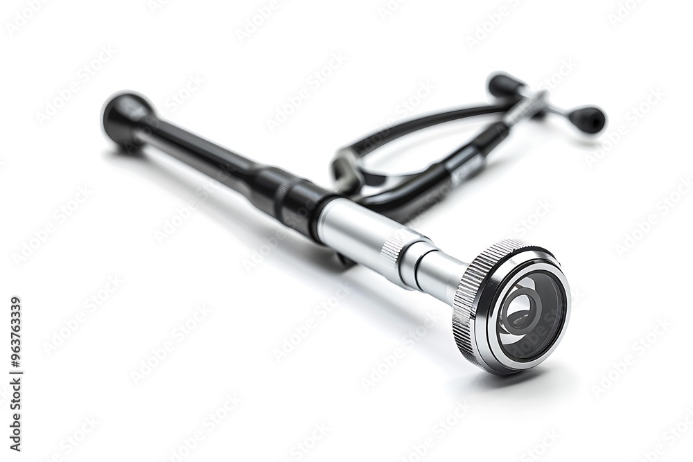 Ophthalmoscope isolated on white background. Ophthalmoscope isolated on white background.
